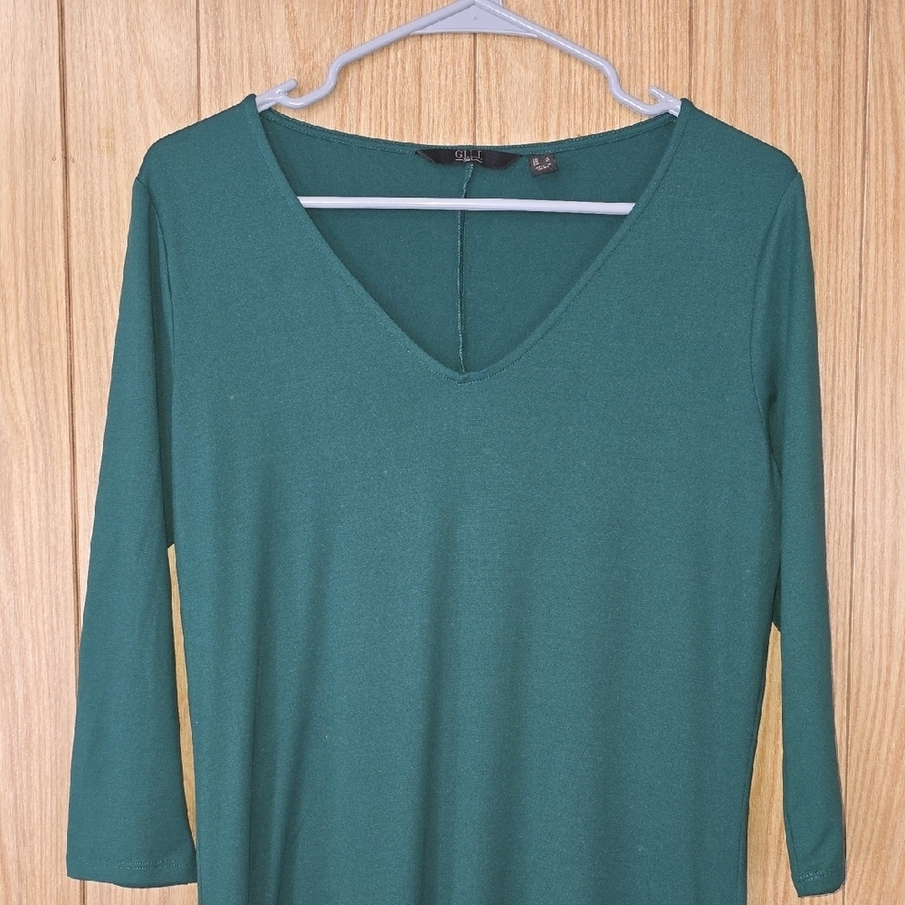 G.I.L.I. Green Long Sleeve Dress - Picture 3 of 7